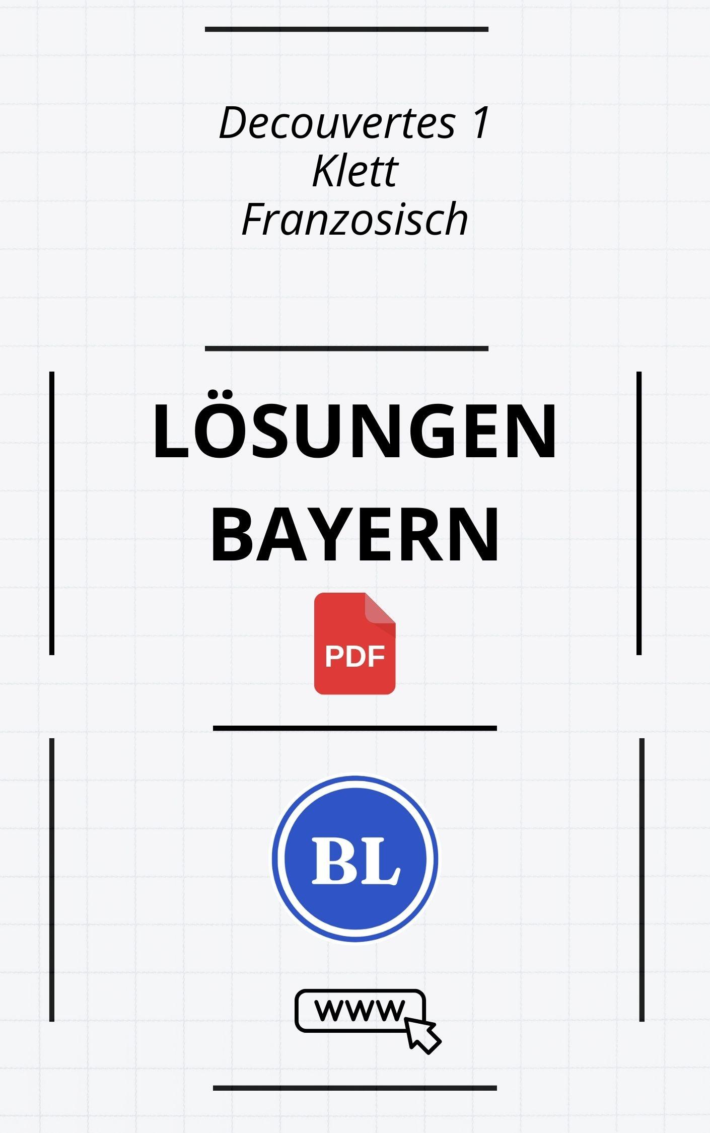 Découvertes 1 Lösungen Bayern