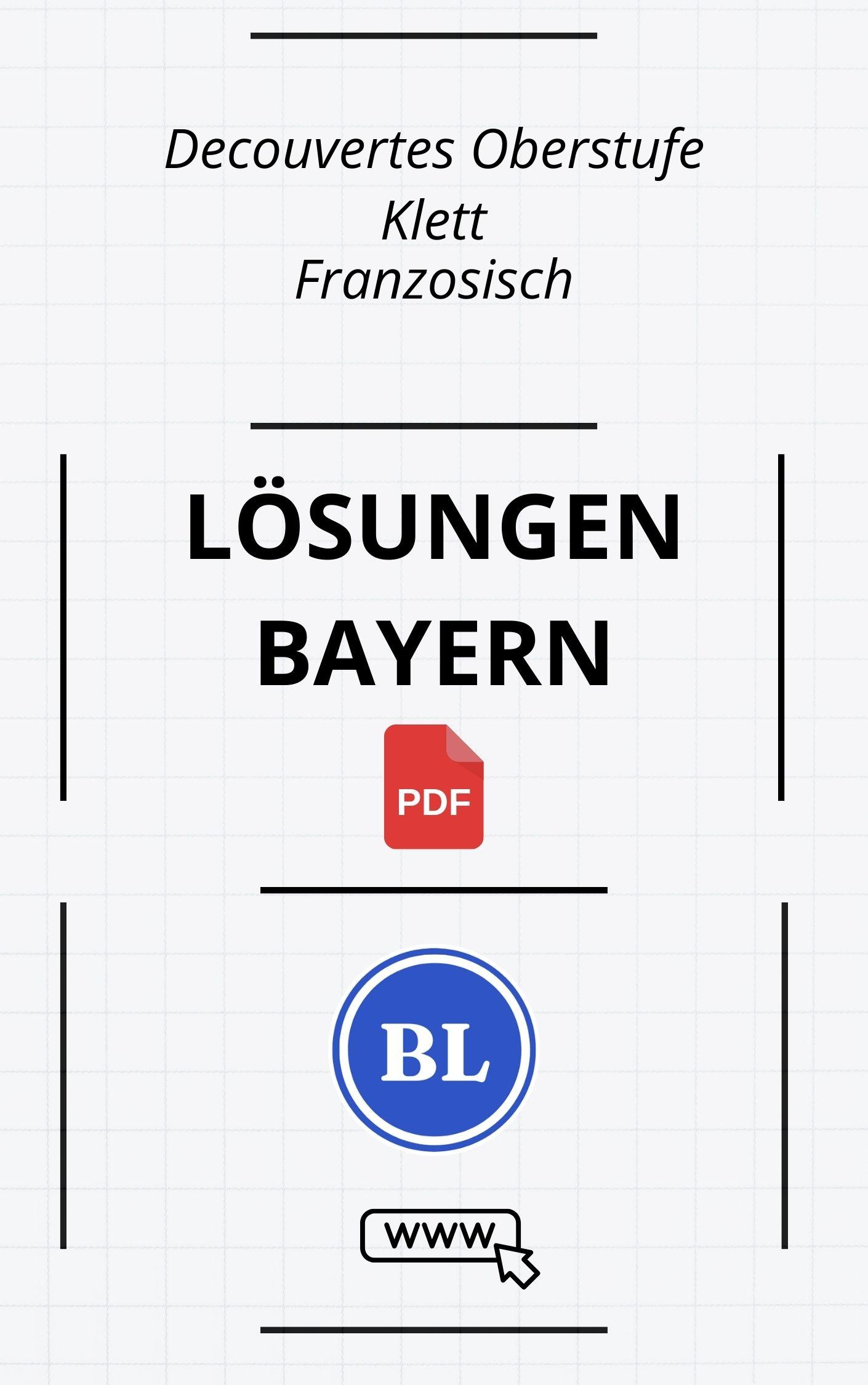 Découvertes Oberstufe Lösungen Bayern