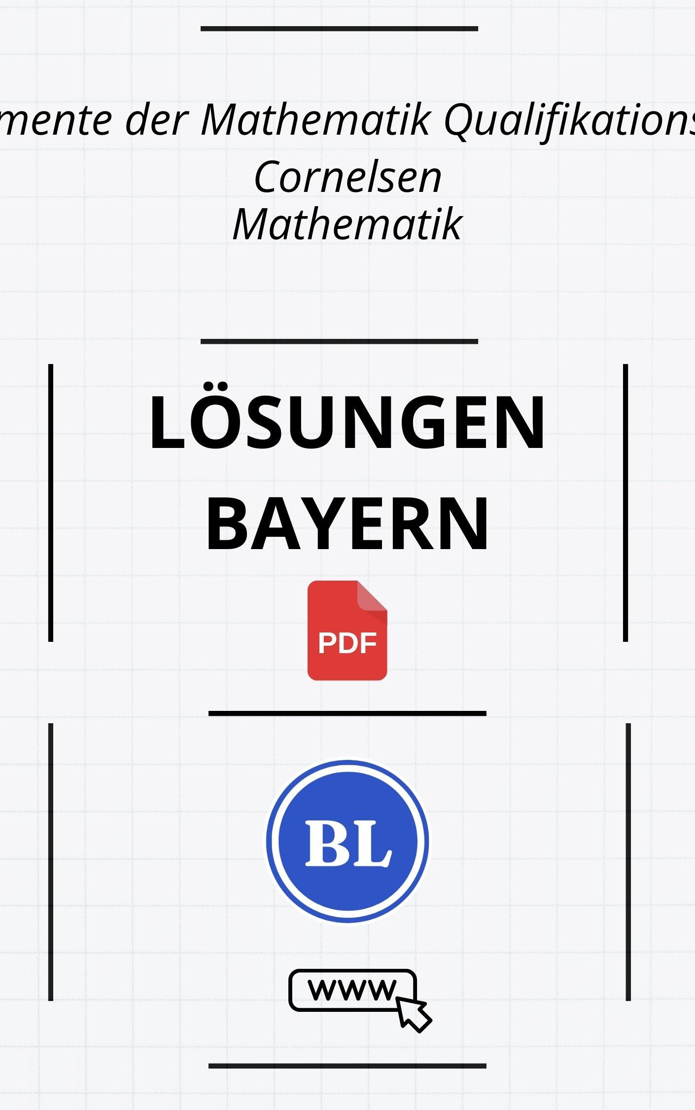 Fundamente der Mathematik Qualifikationsphase Lösungen Bayern