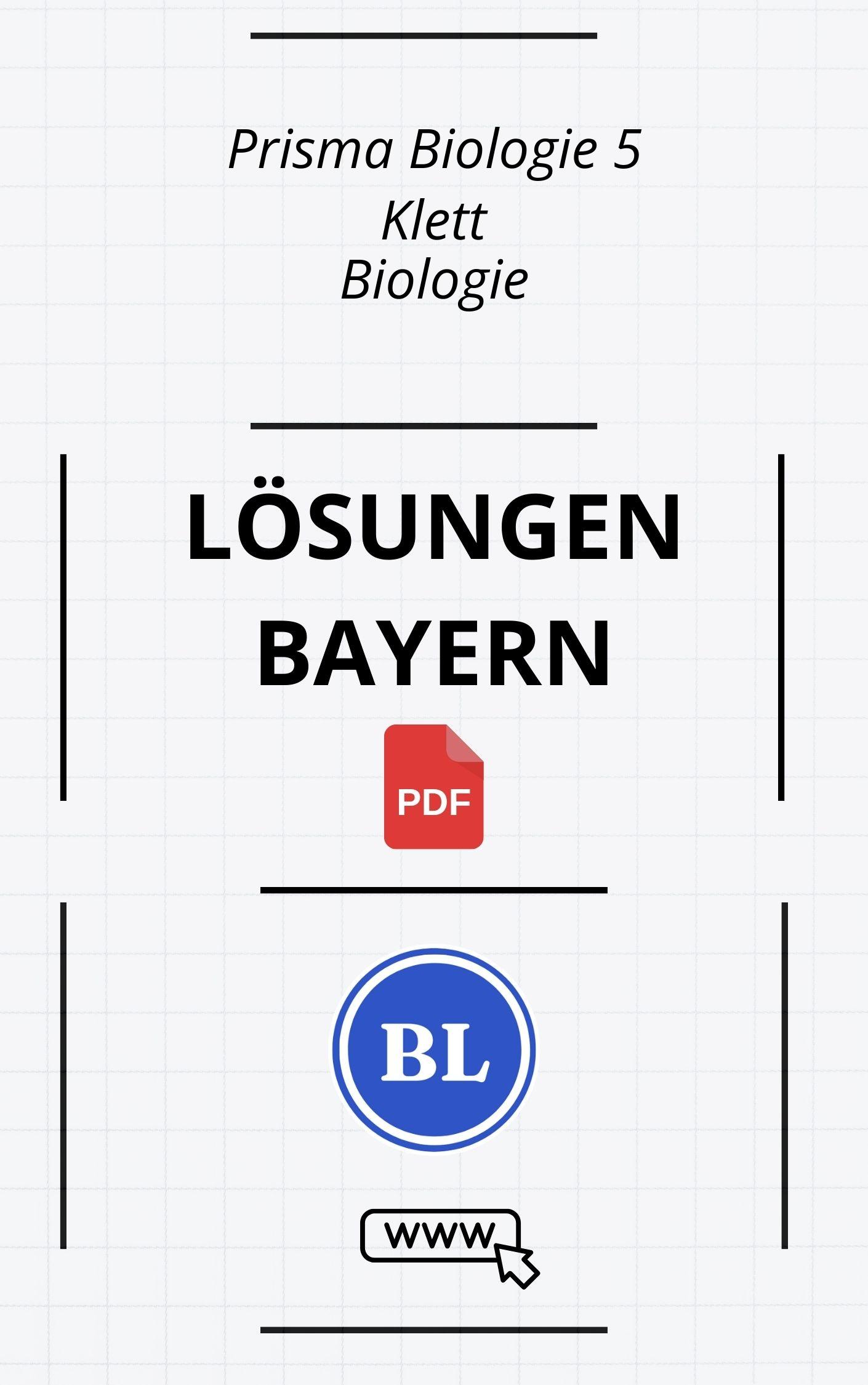 Prisma Biologie 5 Lösungen Bayern